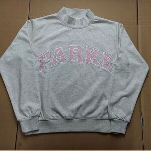 Parke Light Gray Women's Sweatshirt Mockneck